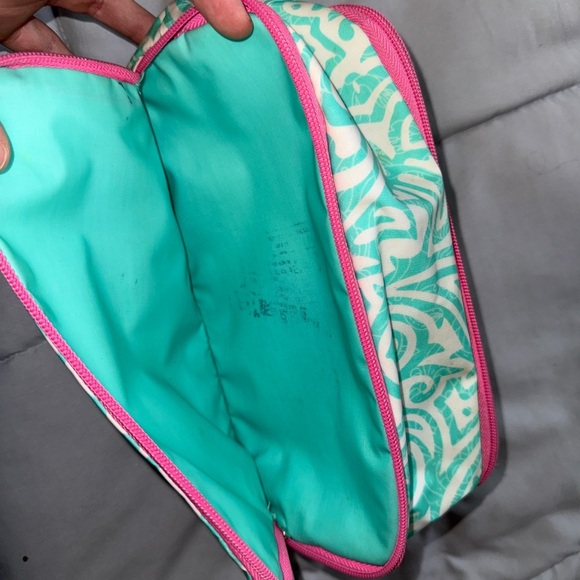 Scout Cosmetic Bag in Teal and Pink - Picture 6 of 6